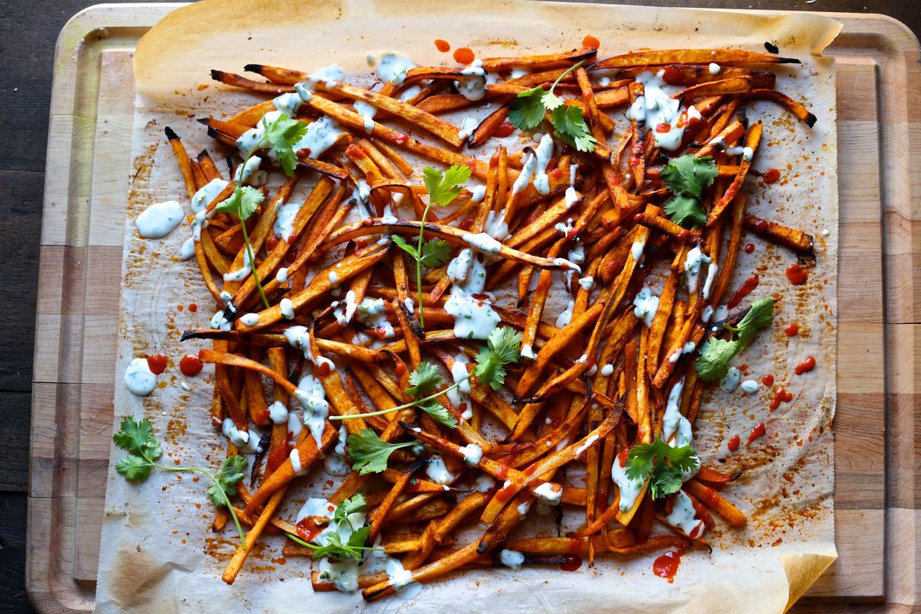 Paprika Parsnip Fries with Cilantro Lime Aioli Naked Cuisine