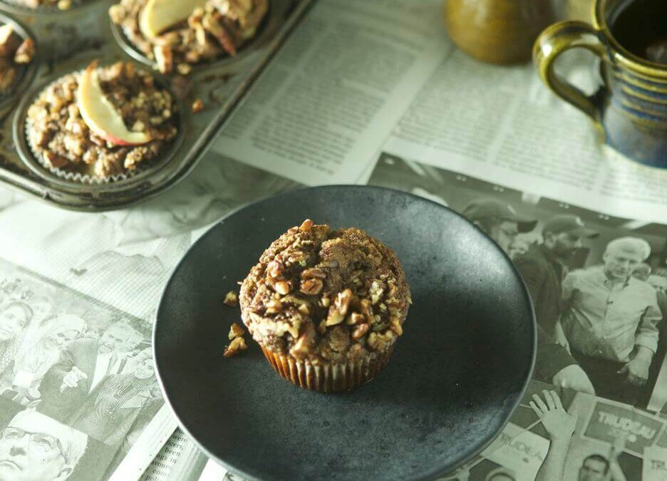 Cinnamon Apple Streusel Muffins